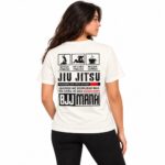 Camiseta BJJ Jiu Jitsu Brasileiro Feminino branca