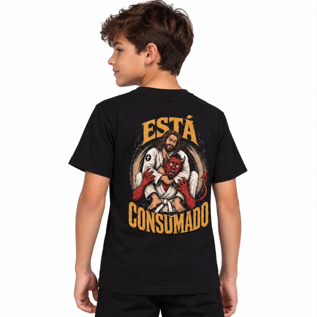 ESTAMPA ESTA CONSUMADO MASC KIDS Camiseta BJJ Esta Consumado KIDS masculino - Imagem 1